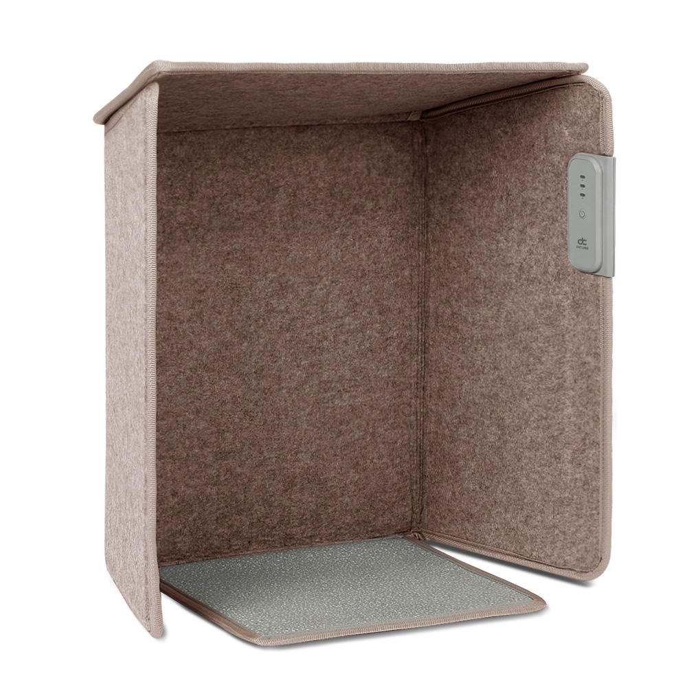 디큐브 사무실 발난로 파티션히터 히팅패드 다리워머 온열기 책상밑