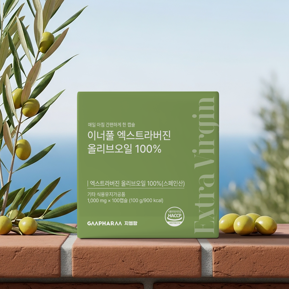 이너풀 엑스트라버진 올리브오일 100% 100캡슐, 1개 이미지 2