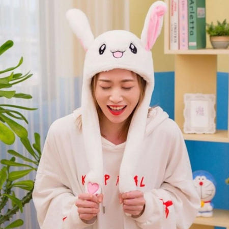 윈터 움직이는 군밤 털 따뜻 귀 토끼 모자 방한모자