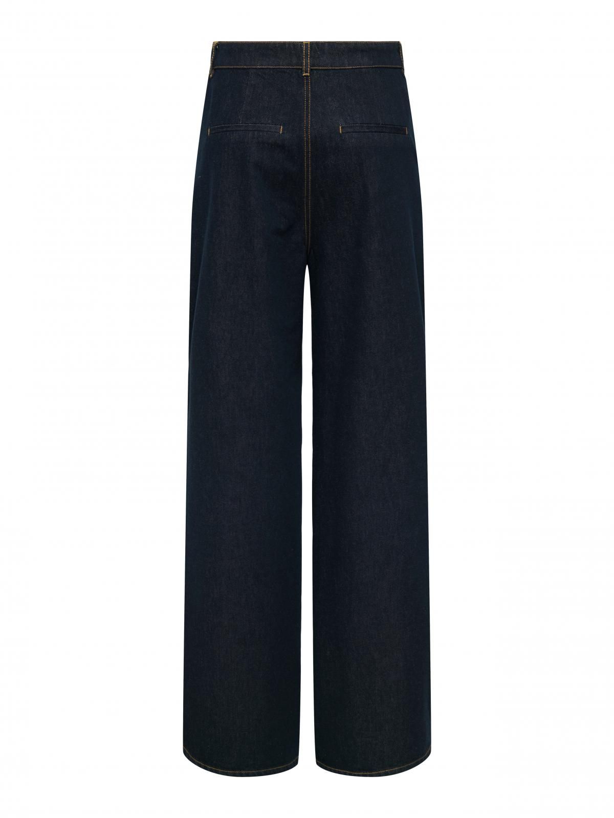 온리 하이웨이스트 데님 진청 와이드 청바지 15365733_2114 BLUE / DARK BLUE DENIM - 상세 이미지 2