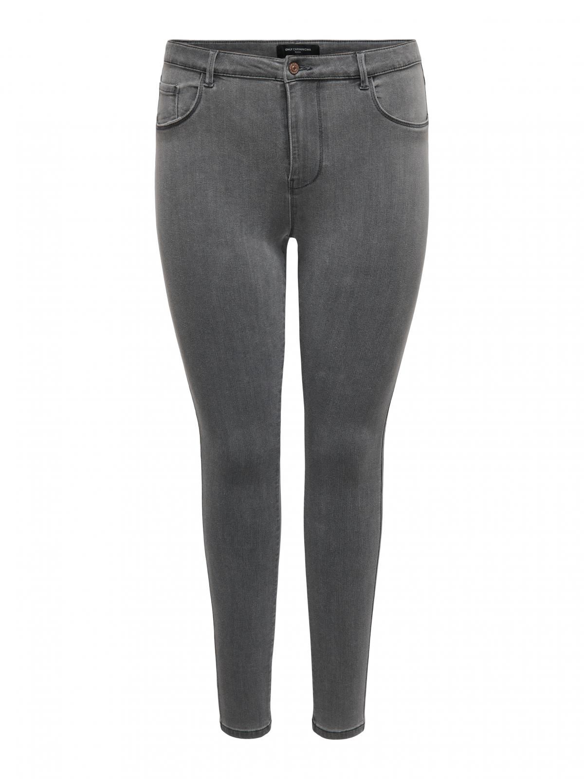 온리 하이웨이스트 스키니핏 데님 팬츠 15300144_2105 GREY / MEDIUM GREY DENIM - 상세 이미지 3