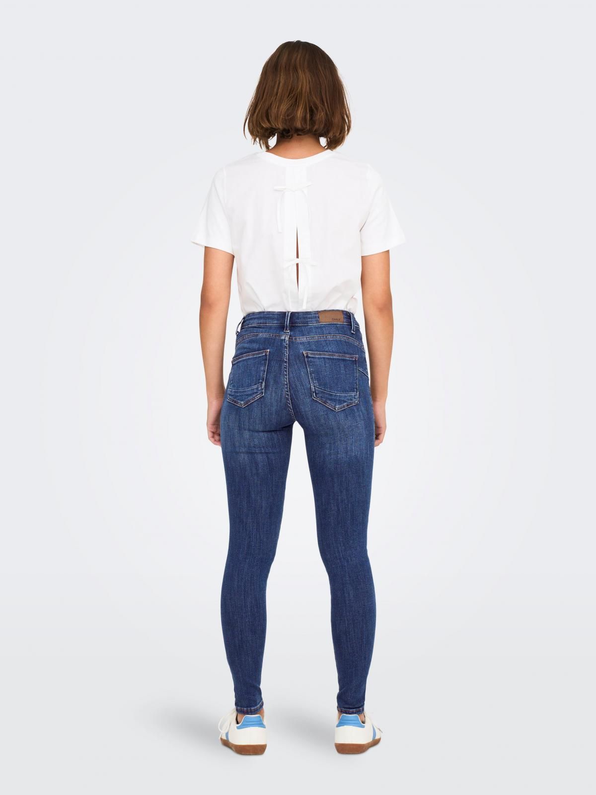 온리 데님 미드웨이스트 스키니핏 청바지 15313697_2114 BLUE / DARK BLUE DENIM - 상세 이미지 2