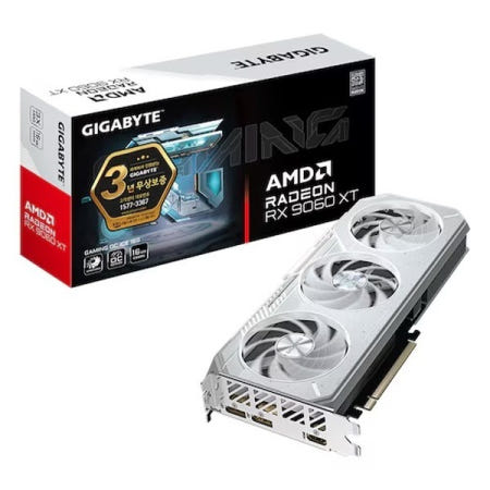 GIGABYTE 라데온 RX 9060 XT Gaming OC ICE D6 16GB 제이씨현 그래픽카드