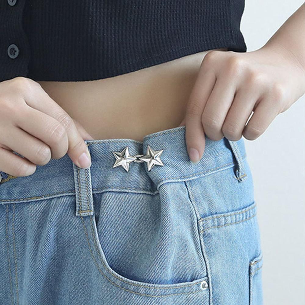 별 허리 줄이기 매직 요술 단추 후크 바지 조절 버클 셀프 수선 - 상품 이미지