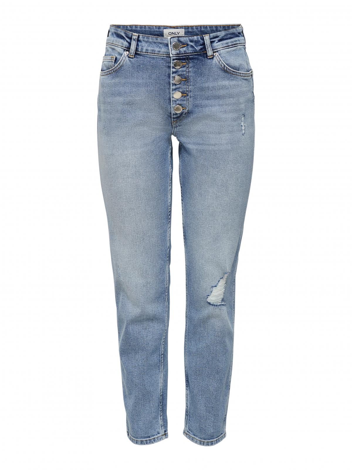 온리 미드웨이스트 스키니핏 데님 청바지 15244590_2116 BLUE / LIGHT BLUE DENIM - 상세 이미지 3