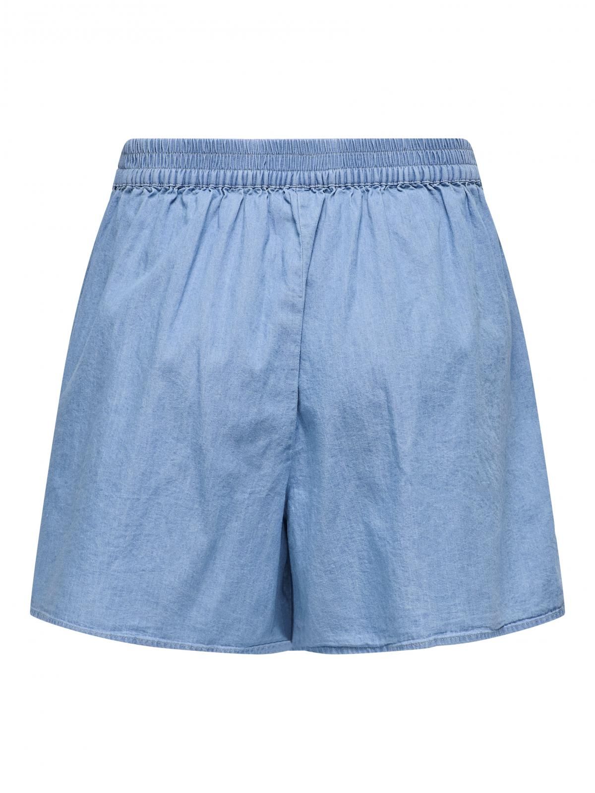 온리 라이트 데님 레귤러핏 밴딩 숏팬츠 15343206_2116 BLUE / LIGHT BLUE DENIM - 상세 이미지 4