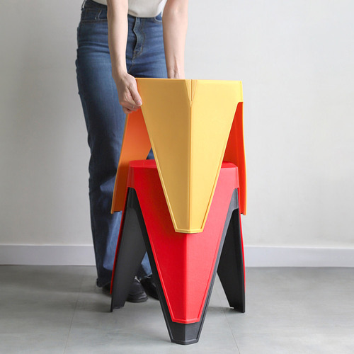 육각 디자인 업소용 스툴 의자 대기의자 가정용 행사용 - 상세 이미지 2