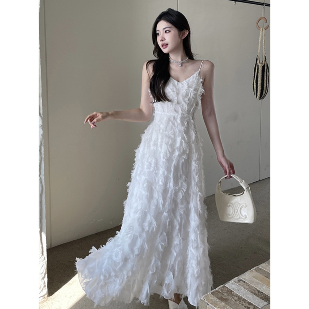 셀프웨딩 결혼식2부 드레스 웨딩촬영 결혼식 야외스냅 피로연 이브닝 원피스 - 상세 이미지 4