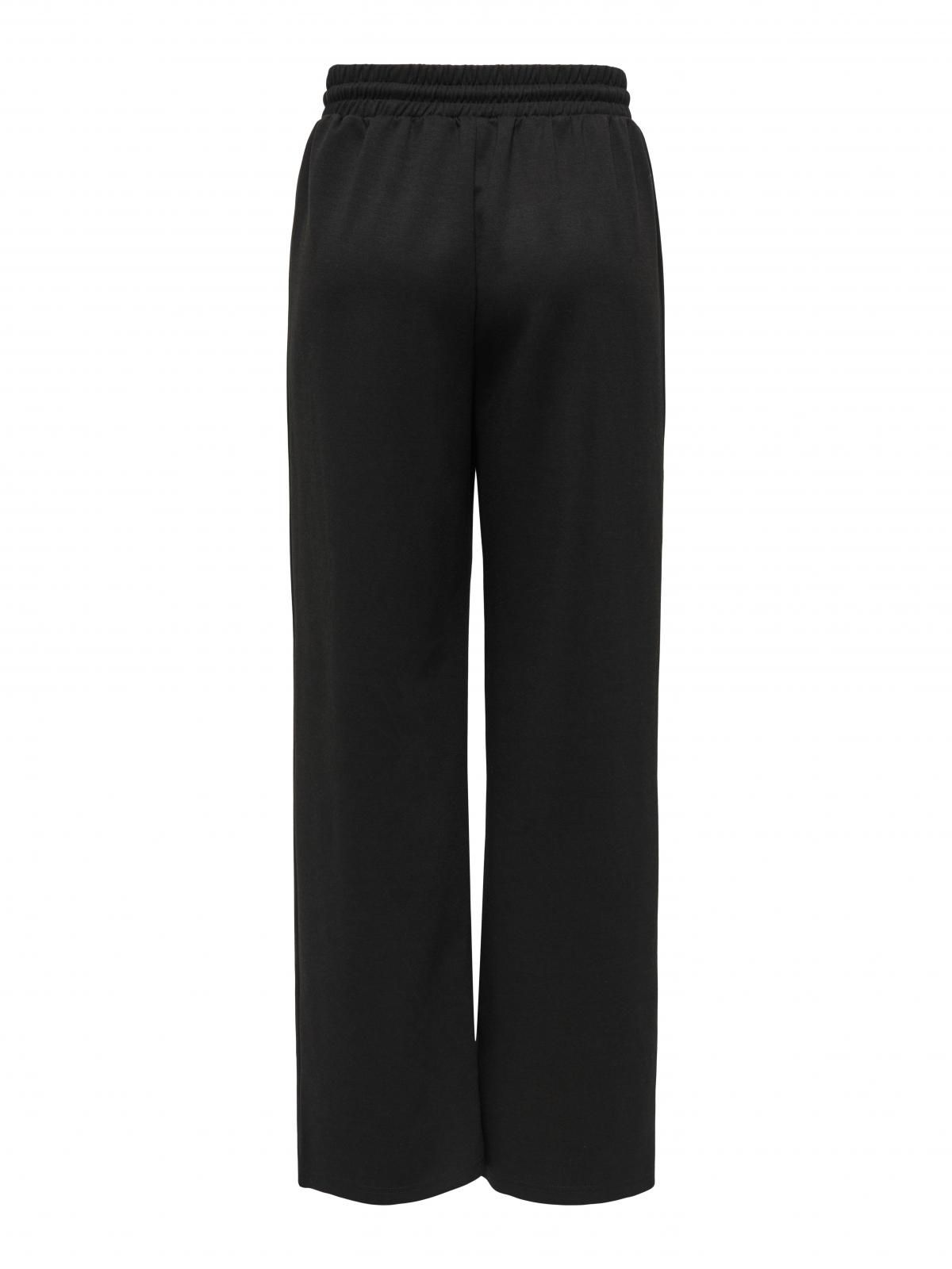 온리 와이드핏 플레어 밴딩 와이드팬츠 15346400_2161 BLACK / BLACK - 상세 이미지 4