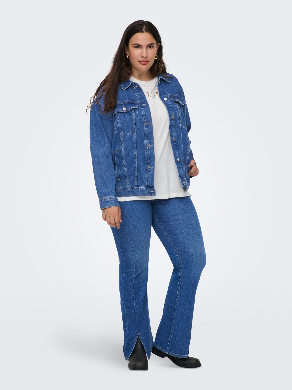 온리 오버핏 데님 재킷 15349873_2114 BLUE / DARK BLUE DENIM - 상세 이미지 5