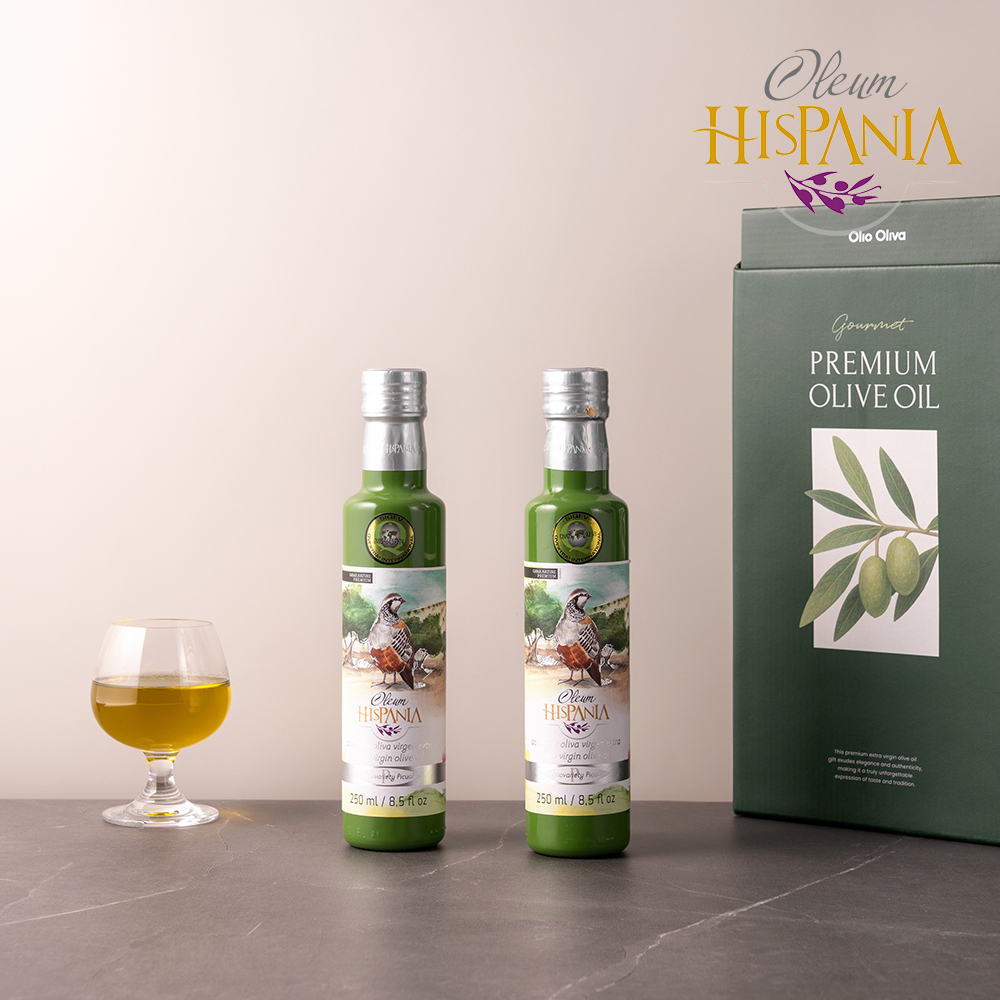 히스파니아 피쿠알 엑스트라버진 올리브오일 선물세트 250ml, 2병 - 상세 이미지 2