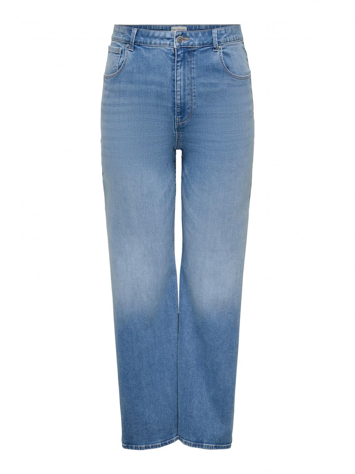온리 빅사이즈 하이웨이스트 와이드핏 청바지 15357007_2116 BLUE / LIGHT BLUE DENIM - 상세 이미지 3