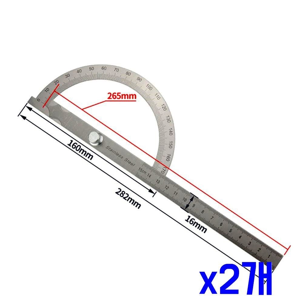 다용도 스테인리스 간편측정 각도기 자-C x2개 각도자 - 상품 이미지