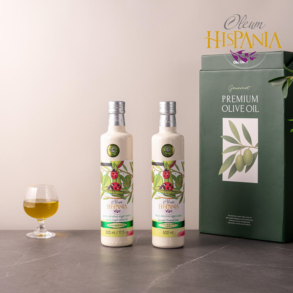 히스파니아 오히블랑카 엑스트라버진 올리브오일 선물세트 500ml, 2병 - 상세 이미지 2
