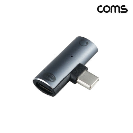 COMS Coms HA120 C타입 AUX T형 젠더 스테레오 이어폰 동시 고속충전 오디오 PD 100W