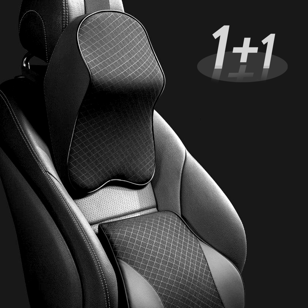 키젠 차량용 목쿠션 메모리폼 목베개 2개세트 벨크로타입 제품 이미지