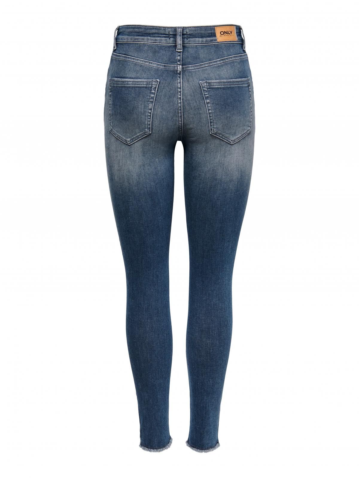 온리 미드웨이스트 스키니핏 청바지 15216970_7026 BLUE / SPECIAL BLUE GREY DENIM - 상세 이미지 4