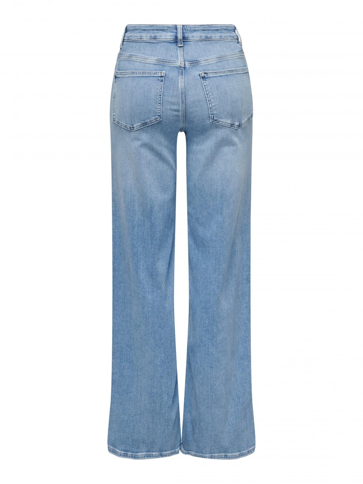 온리 연청 하이웨이스트 와이드핏 데님팬츠 15282975_2116 BLUE / LIGHT BLUE DENIM - 상세 이미지 4
