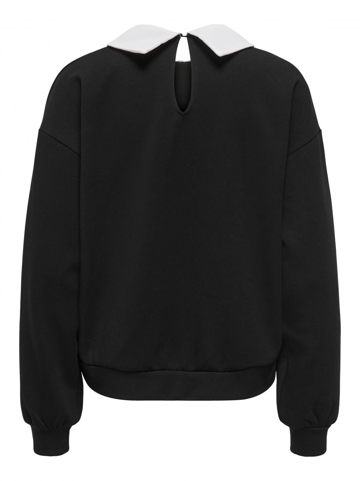 온리 글리터카라 포인트 블랙 맨투맨 15356097_2161_1219883 BLACK / BLACK - 상세 이미지 4