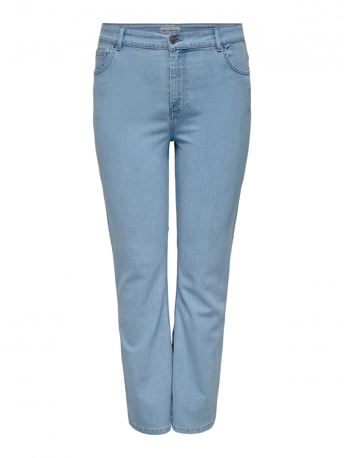 온리 빅사이즈 미드웨이스트 플레어핏 청바지 15348275_2116 BLUE / LIGHT BLUE DENIM - 상세 이미지 3