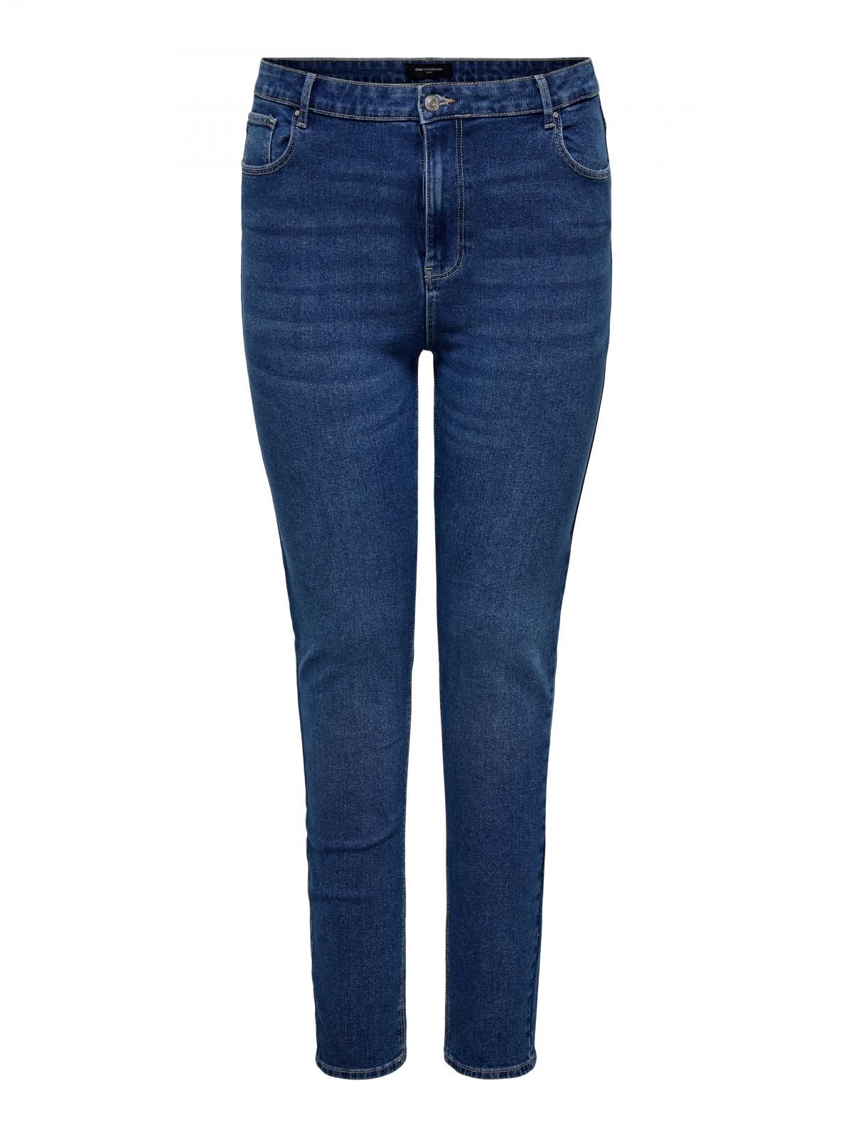 온리 하이웨이스트 스키니핏 데님 청바지 15310450_7024 BLUE / DARK MEDIUM BLUE DENIM - 상세 이미지 3