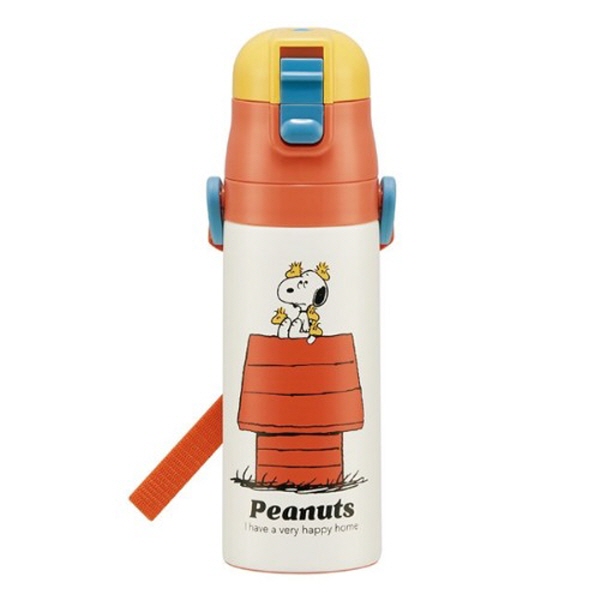 스누피 원터치 보온보냉병 470ml 어깨끈물통 - 상품 이미지