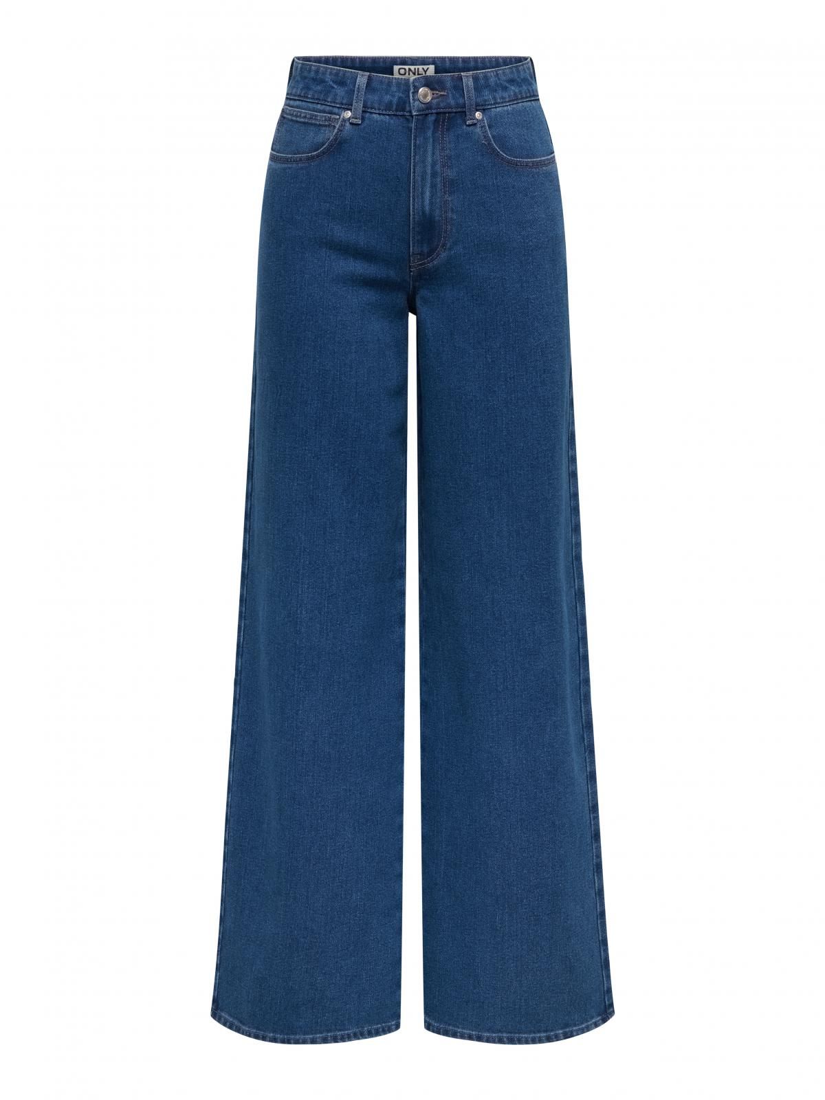 온리 데님 하이웨이스트 와이드핏 진 15326297_2115 BLUE / MEDIUM BLUE DENIM - 상세 이미지 3