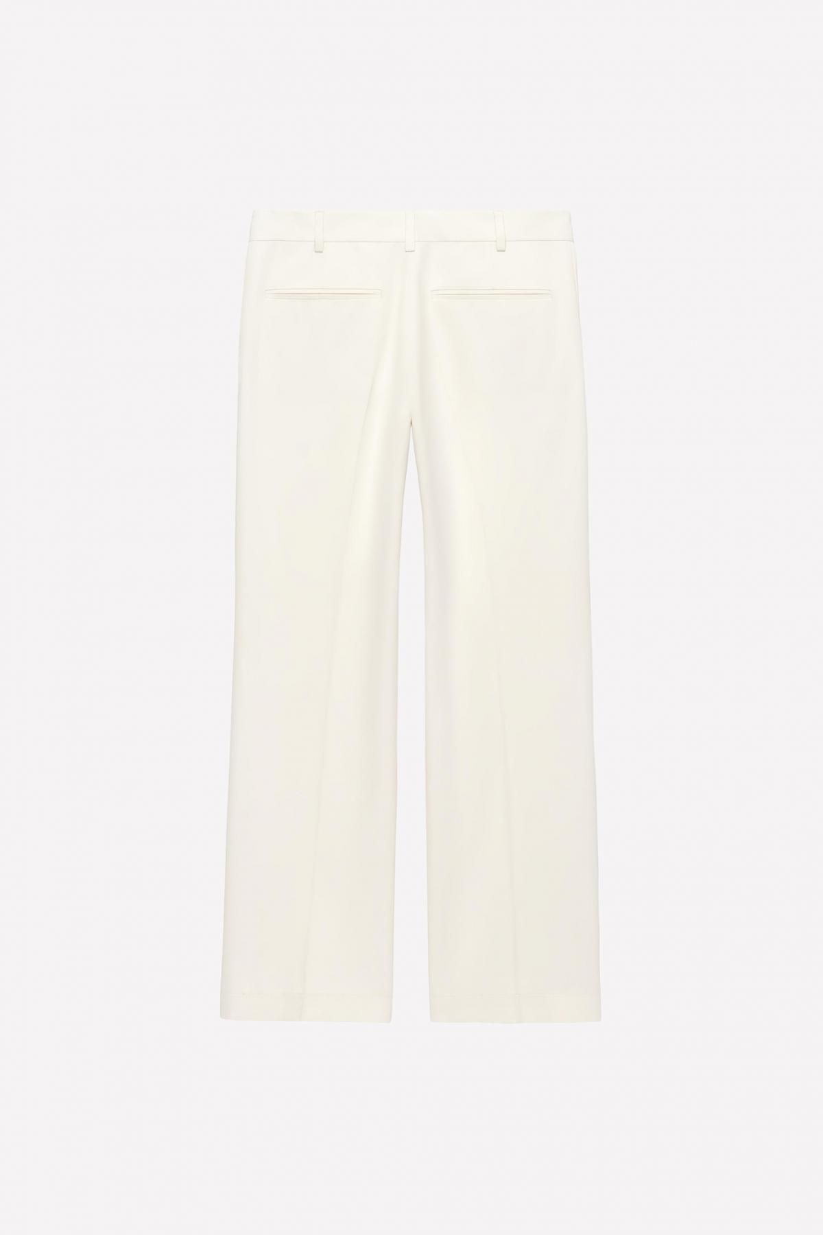 자라 새틴 부츠컷 팬츠 X 루도빅 드 생 세르냉 0706/604 OYSTER-WHITE - 상세 이미지 3