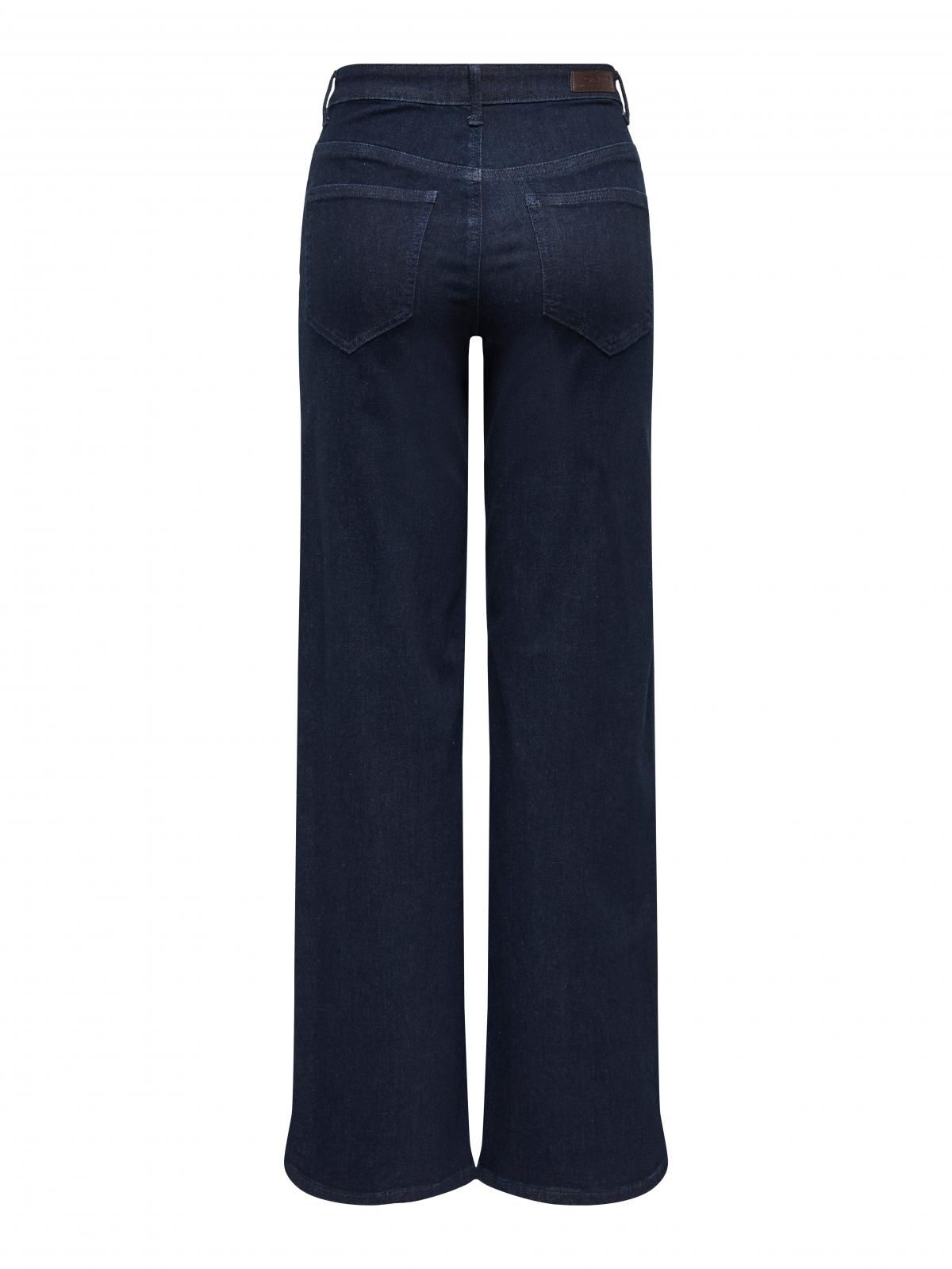 온리 하이웨이스트 데님 와이드핏 청바지 15366663_2114_1249192 BLUE / DARK BLUE DENIM - 상세 이미지 4
