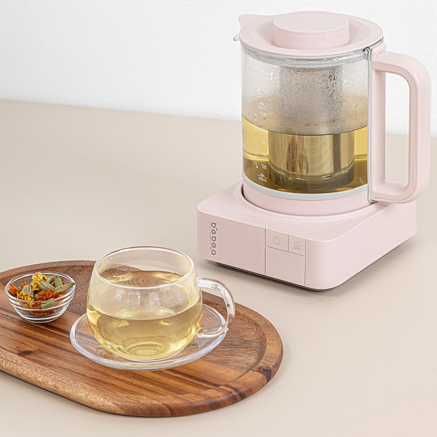 스텐316L 아기 분유포트 염소제거모드 보온 온도조절 내열유리 티포트 차탕기 전기주전자