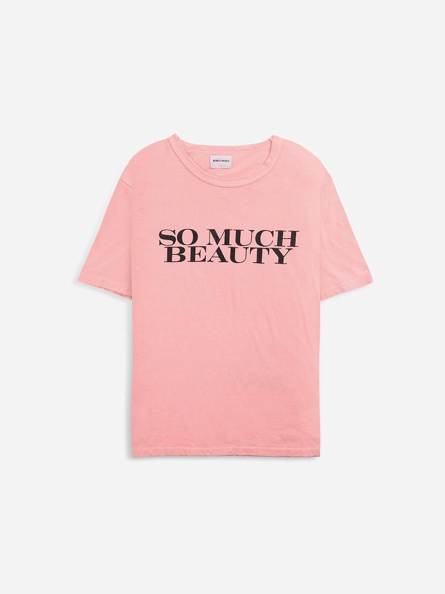 보보쇼즈 오가닉 핑크 라운드넥 반팔 티셔츠 프린트 122AD002 ONE COLOR - 상품 이미지
