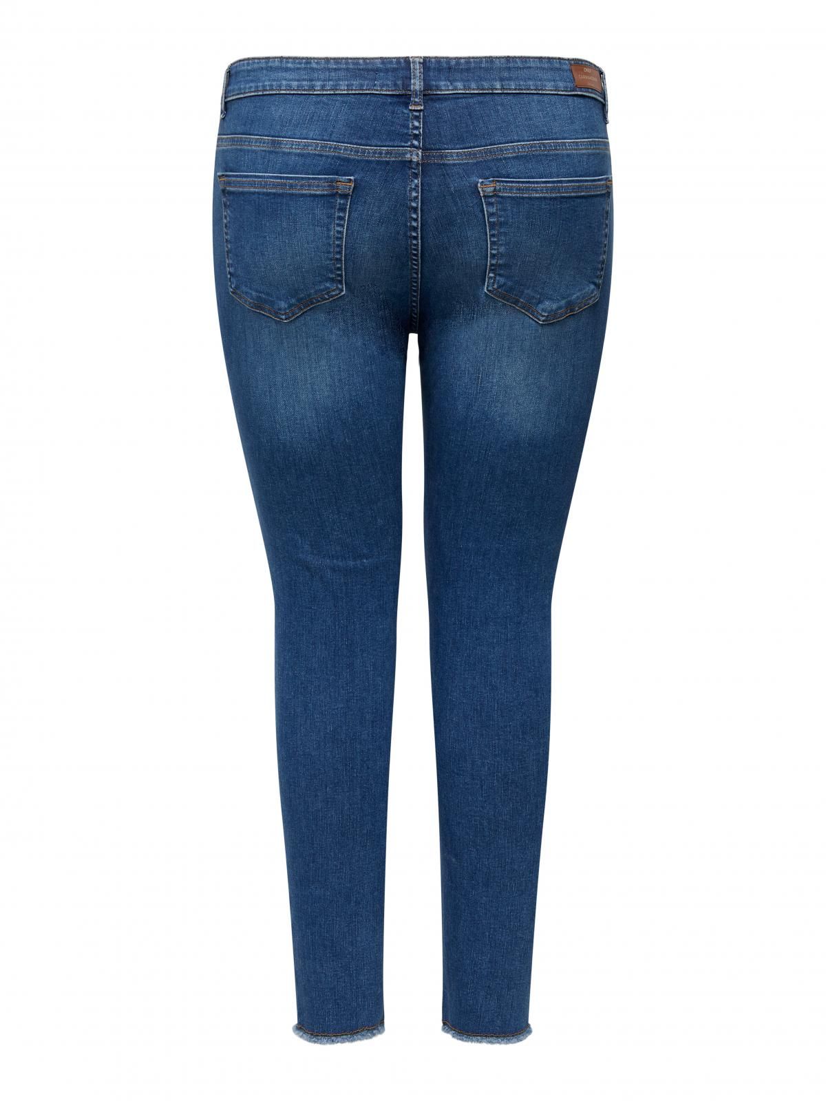온리 플러스사이즈 데님 스키니핏 진 15318437_2115 BLUE / MEDIUM BLUE DENIM - 상세 이미지 4