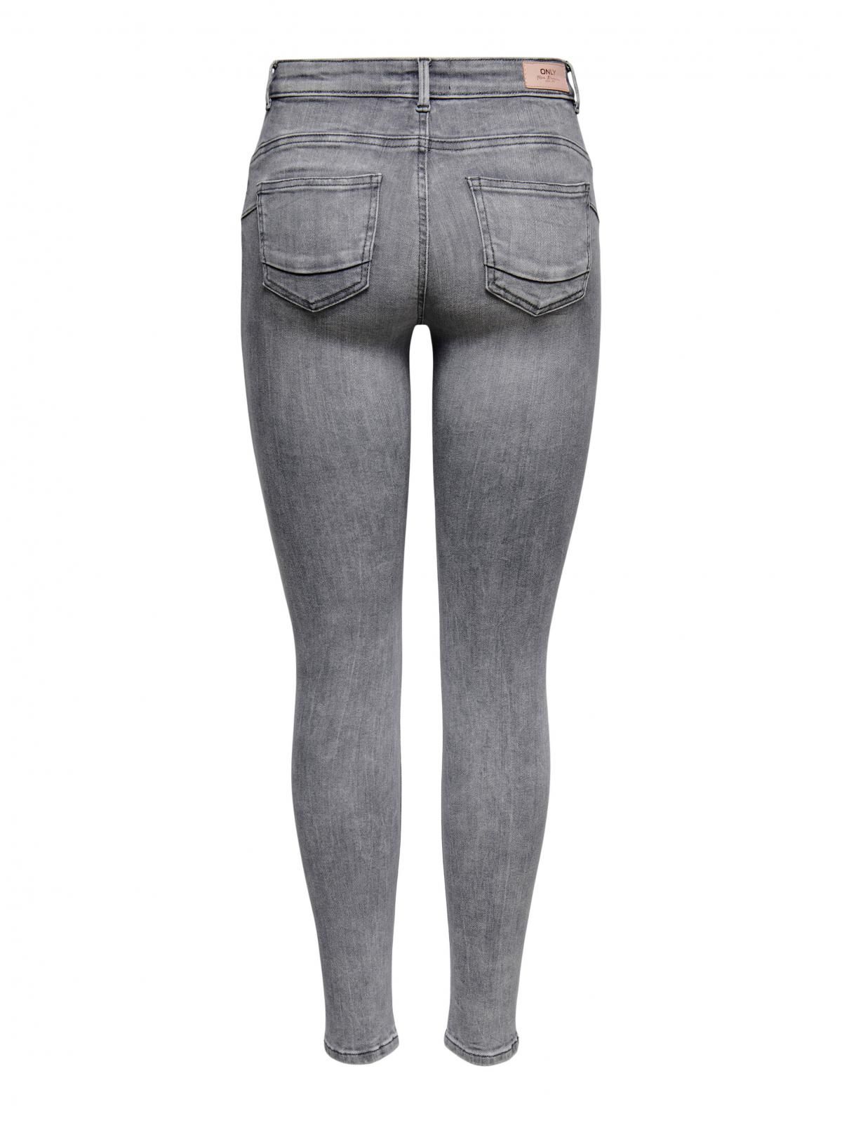 온리 테크니컬 미드웨이스트 스키니핏 데님 팬츠 15231450_3601 GREY / GREY DENIM - 상세 이미지 4