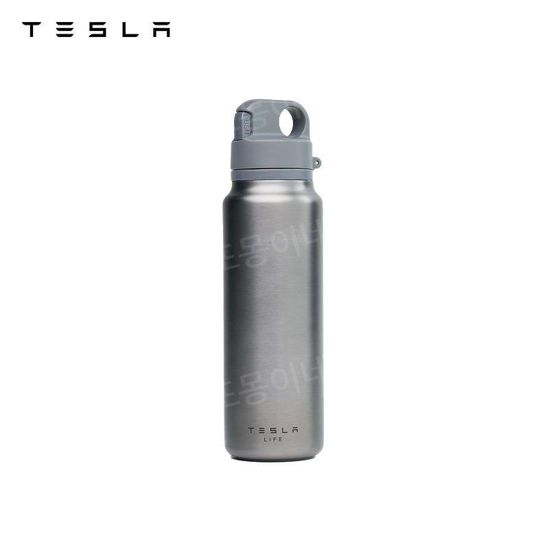 테슬라 공식 휴대용 원터치 텀블러 600ML - 상품 이미지