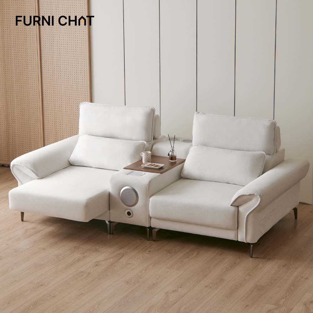 퍼니챗 몬스터 5인용 코너형 이지클린 패브릭 무빙소파 슬라이드 모션소파