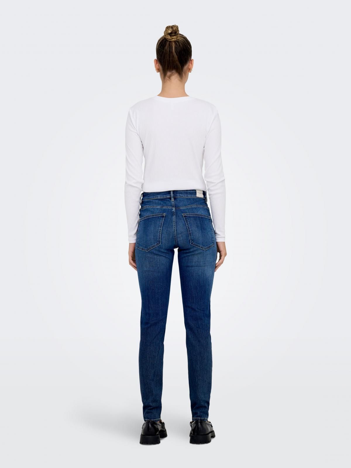 온리 하이라이즈 진청 데님 스키니진 15288954_2114 BLUE / DARK BLUE DENIM - 상세 이미지 2