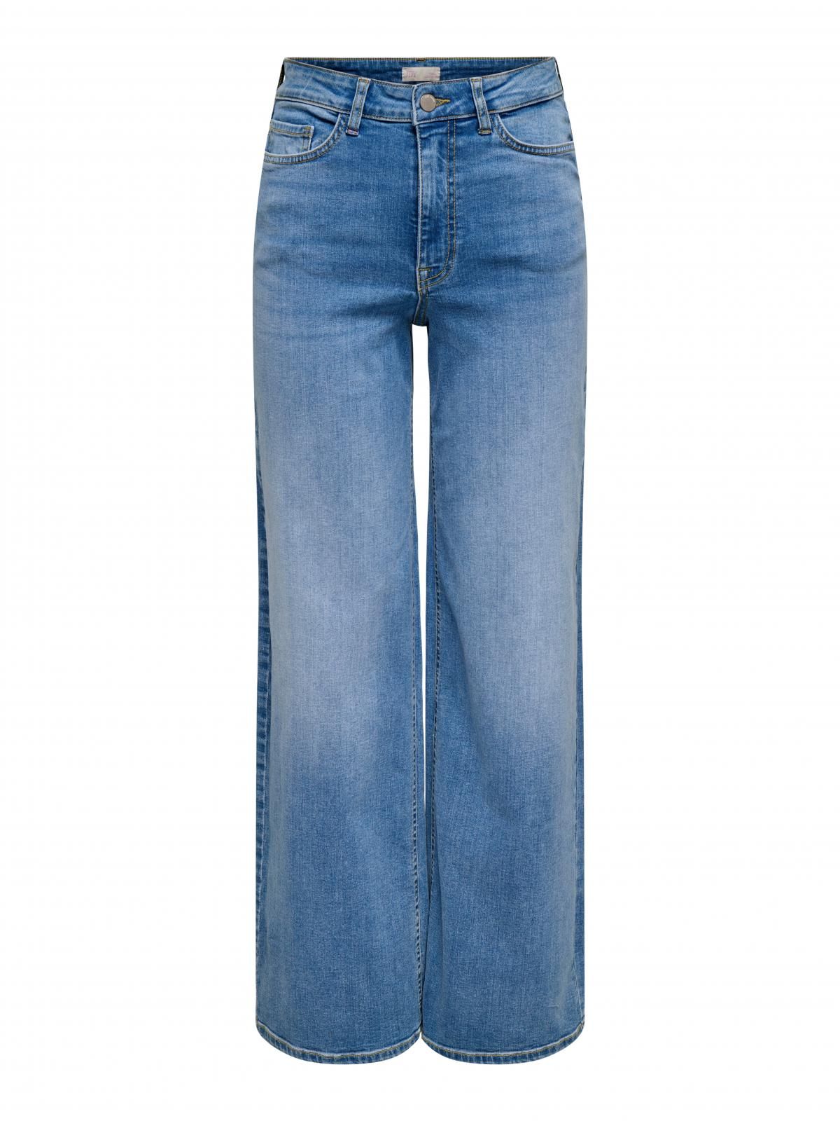 제이디와이 와이드핏 하이웨이스트 데님 팬츠 15342089_2115 BLUE / MEDIUM BLUE DENIM - 상세 이미지 3
