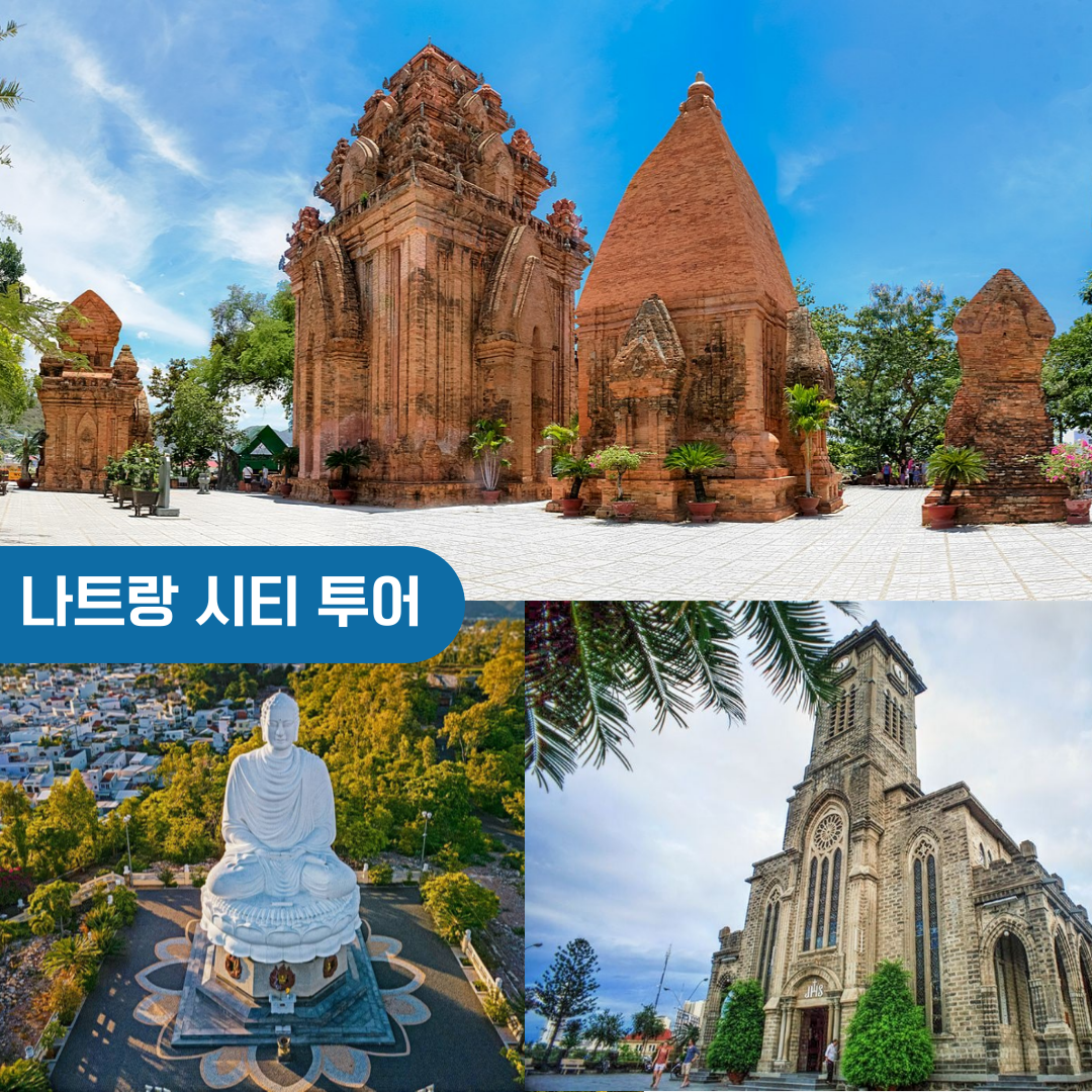 나트랑 체크아웃 일일 단독 시티투어 시내 롱선사 대성당 포나가르사원 식사 마사지90분 포함 - 메인 이미지