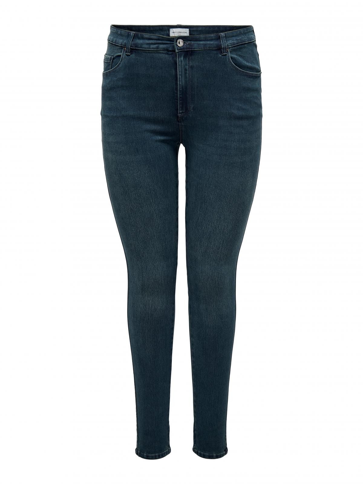 온리 하이웨이스트 스키니핏 데님 팬츠 15300871_6603 BLACK / BLUE BLACK DENIM - 상세 이미지 3