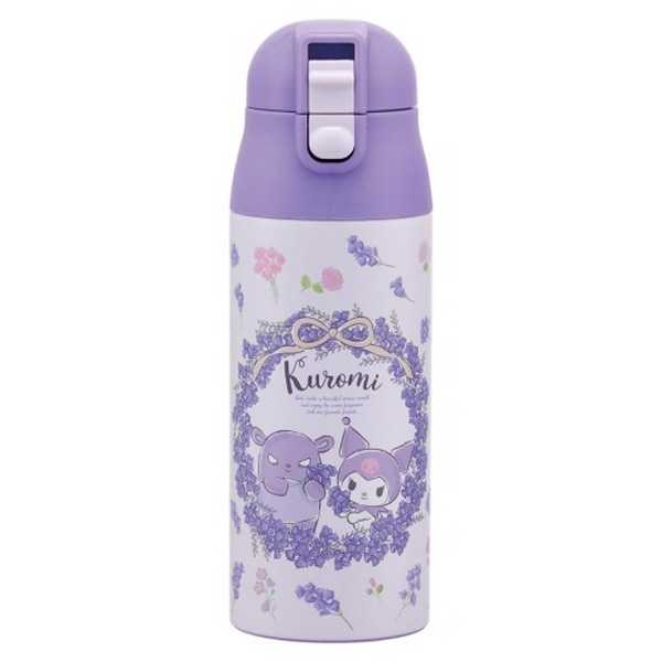 산리오 쿠로미 플라워 원터치 보온물병 360ml 보냉통 - 상품 이미지