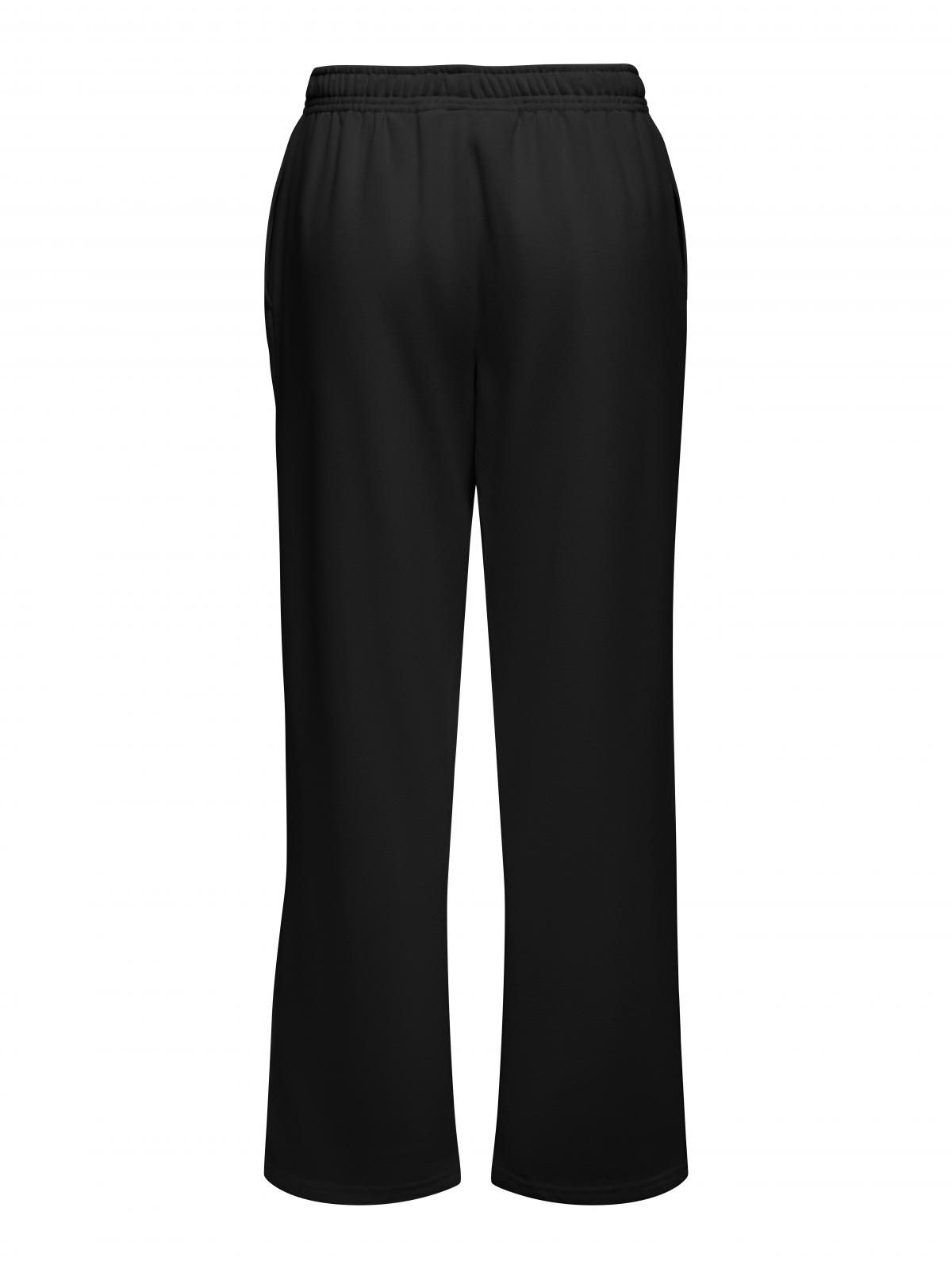 온리 컴포트 레귤러핏 플레어 테크니컬 스웻팬츠 15325981_2161 BLACK / BLACK - 상세 이미지 4
