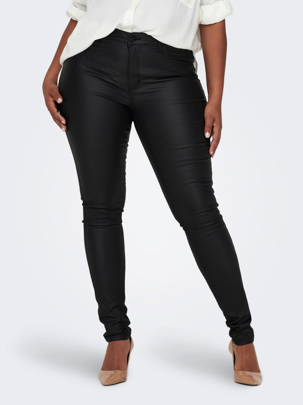 온리 플러스사이즈 스키니핏 블랙 데님진 15174940_2161 BLACK / BLACK - 메인 이미지