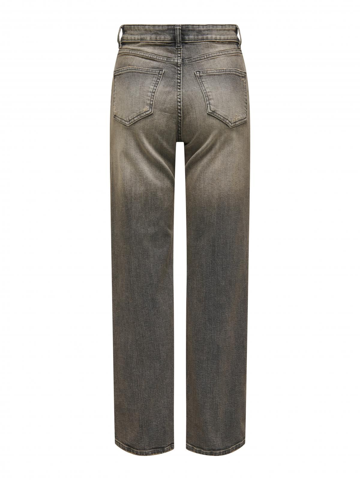 온리 하이웨이스트 워싱 와이드핏 데님 팬츠 15333857_3601_1142730 GREY / GREY DENIM - 상세 이미지 4