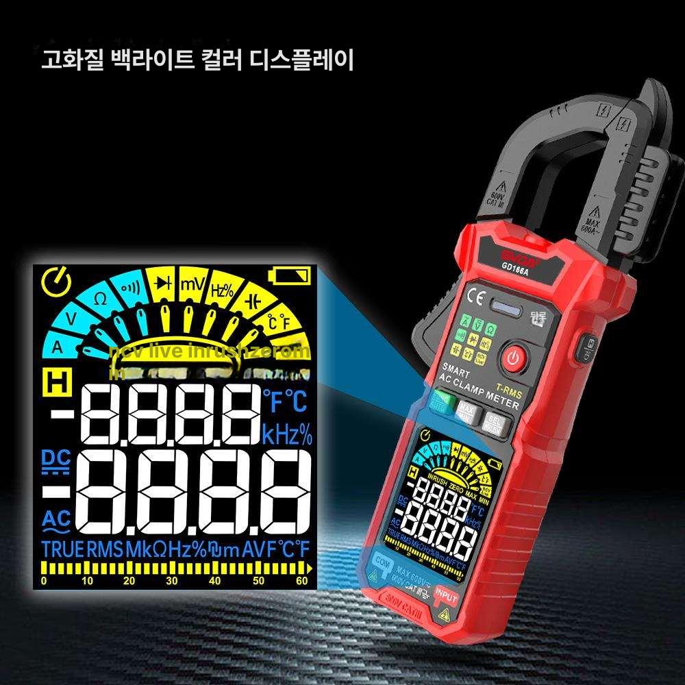 고정밀 클램프 멀티미터 스마트 다기능 전류계 전압계 측정기 GD166 A - 상세 이미지 4