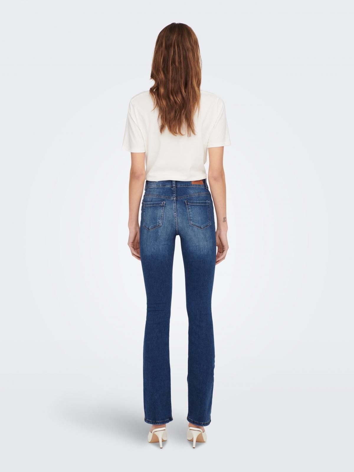 온리 스위트 플레어드핏 데님 부츠컷 청바지 15281334_2114 BLUE / DARK BLUE DENIM - 상세 이미지 2