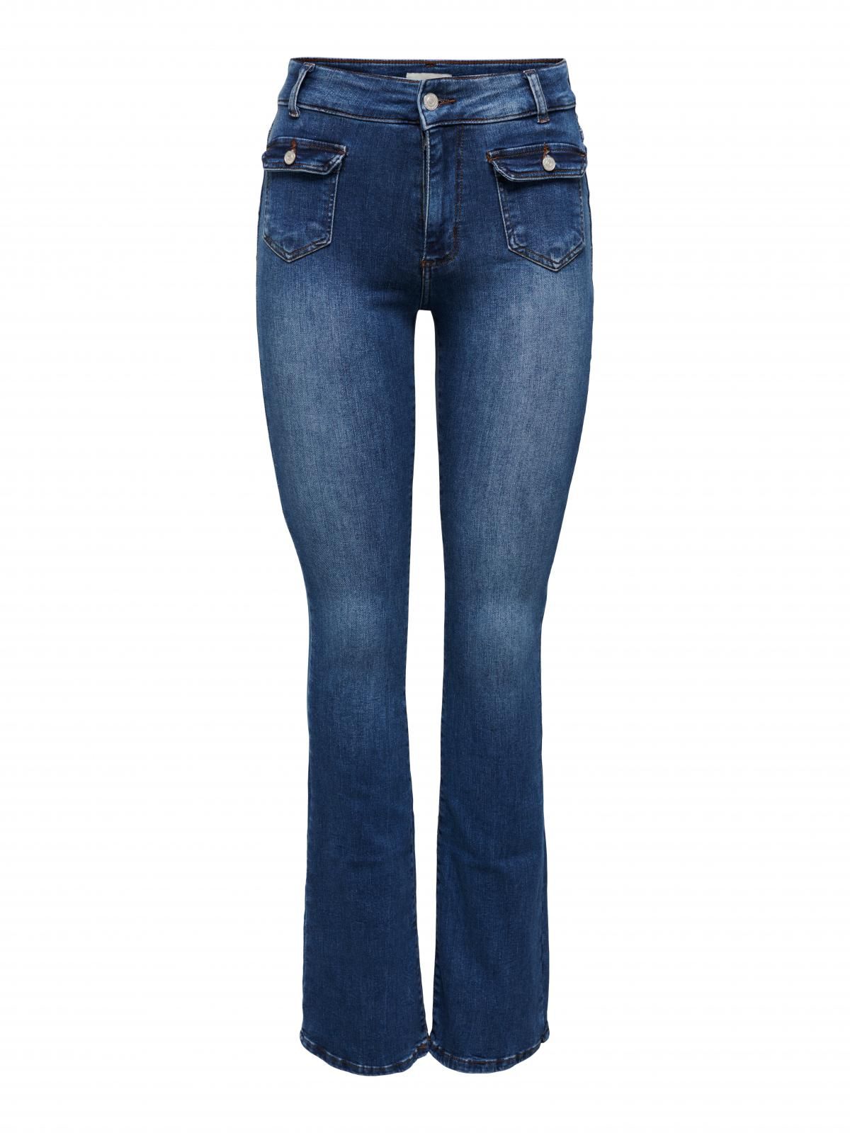온리 스위트 플레어드핏 데님 부츠컷 청바지 15281334_2114 BLUE / DARK BLUE DENIM - 상세 이미지 3