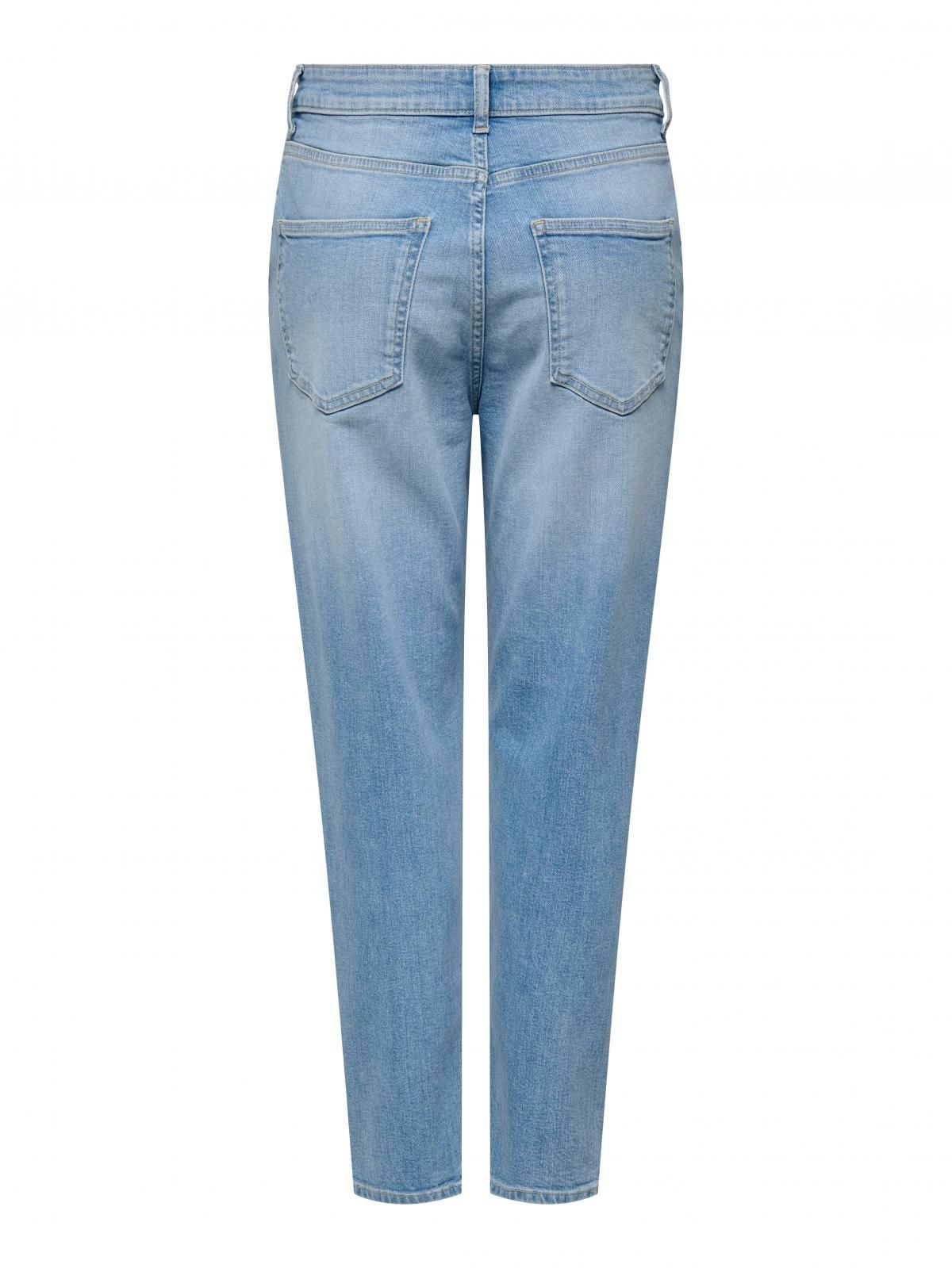 온리 데님 하이라이즈 맘핏 진 연청 여성 15355184_2116 BLUE / LIGHT BLUE DENIM - 상세 이미지 2