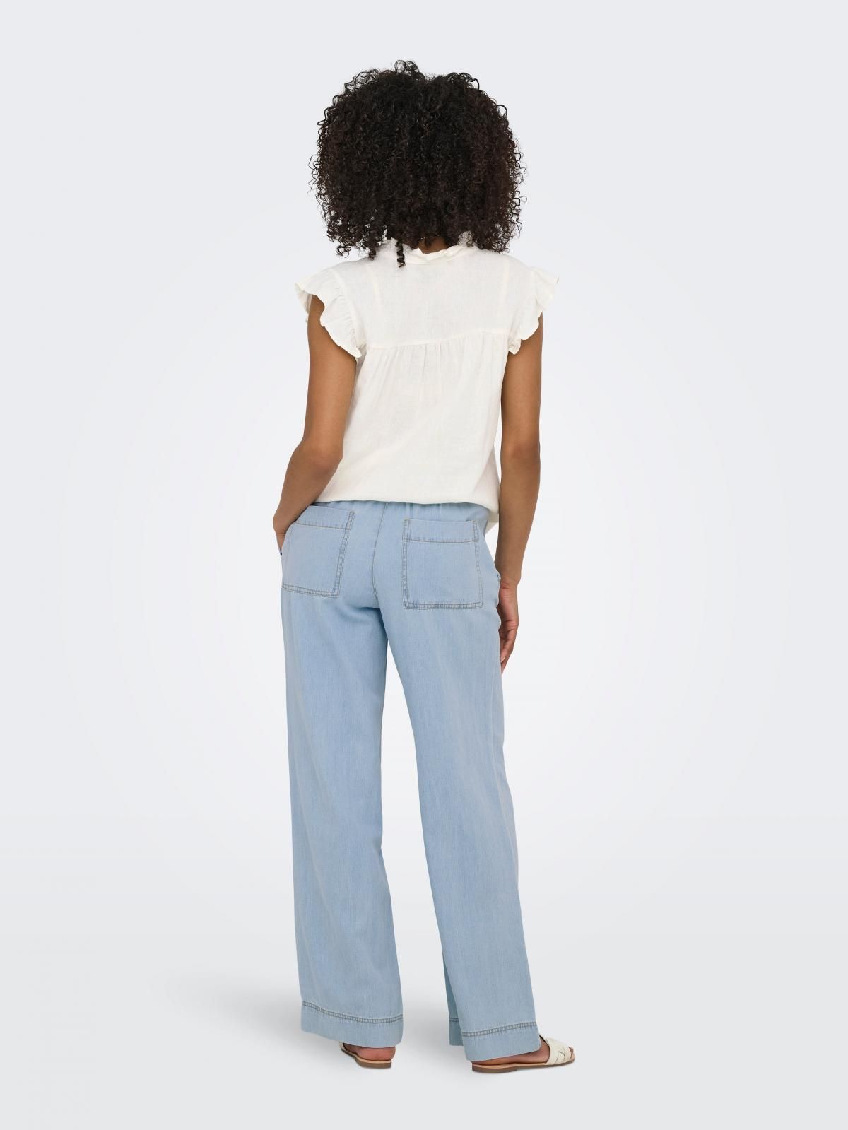 제이디와이 트렌디 루즈핏 데님 와이드 청바지 15353707_2116 BLUE / LIGHT BLUE DENIM - 상세 이미지 2
