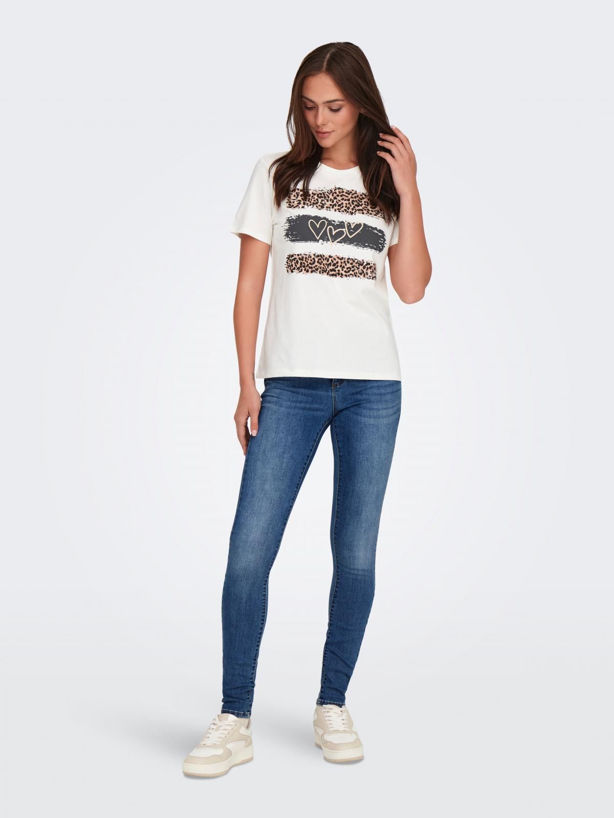 온리 데님 미드웨이스트 스키니핏 청바지 15235976_2115 BLUE / MEDIUM BLUE DENIM - 상세 이미지 5