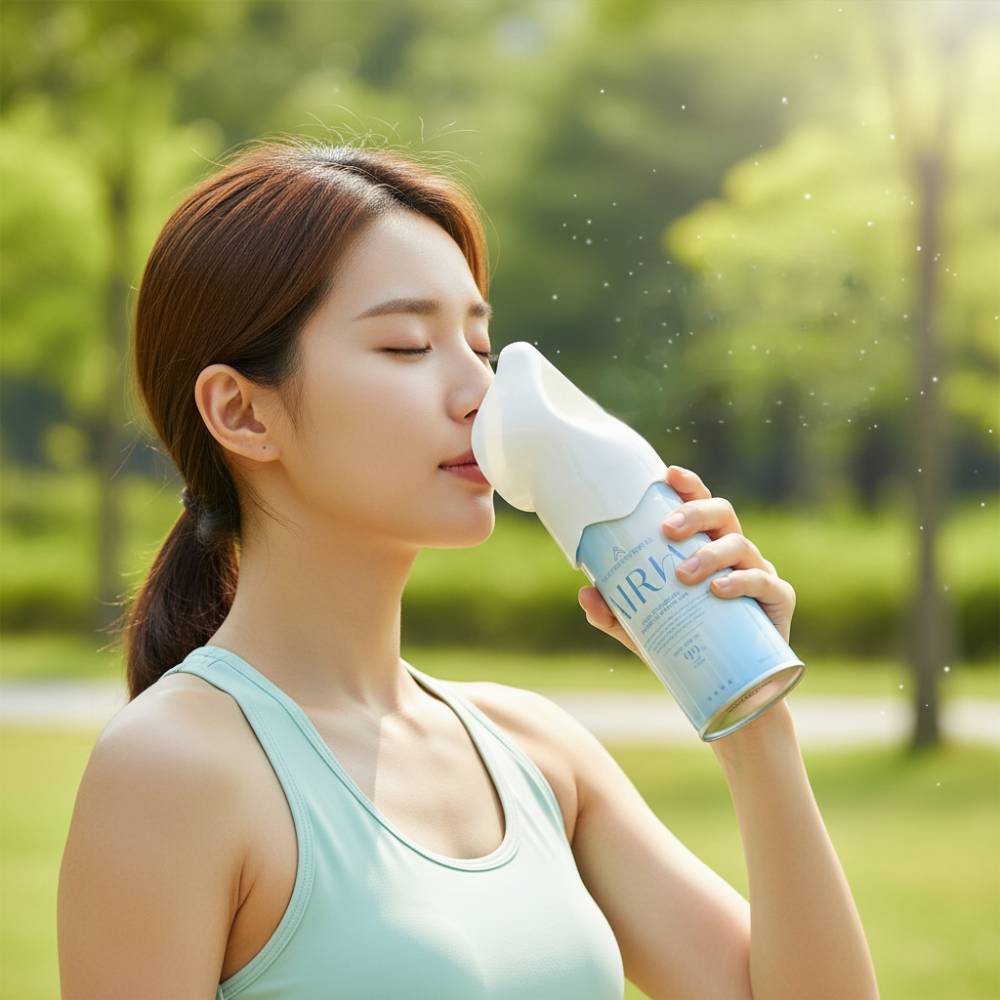 가정용 산소호흡기 휴대용 산소캔 산소통 산소마스크 420ml - 상세 이미지 4
